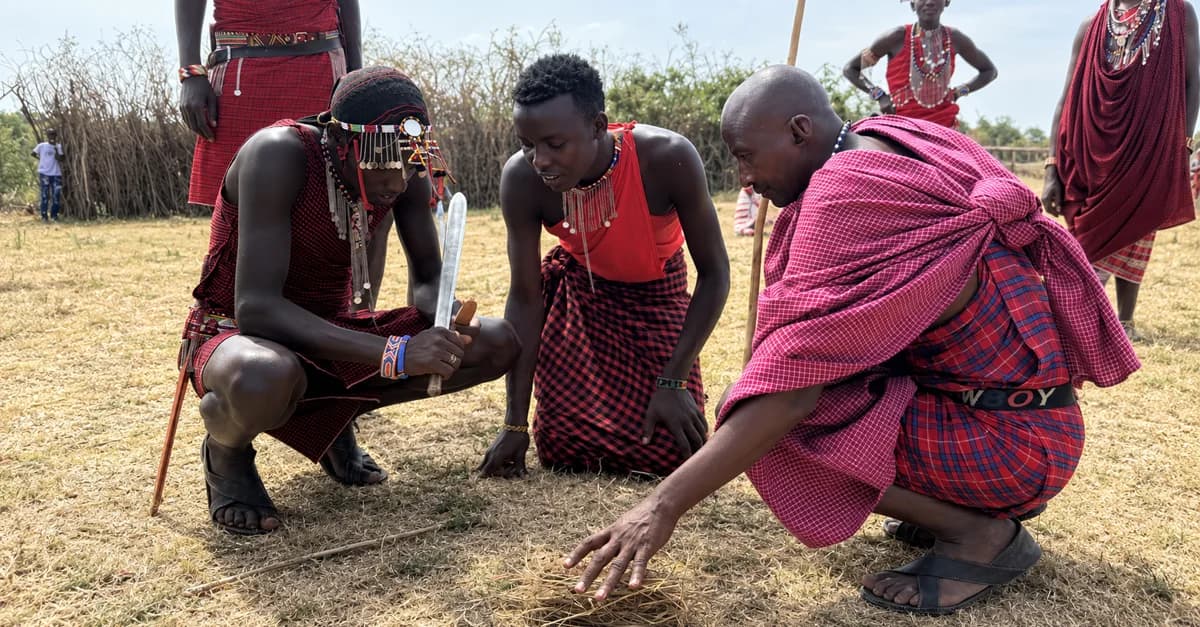 Local people demonstrating an outdoor activity