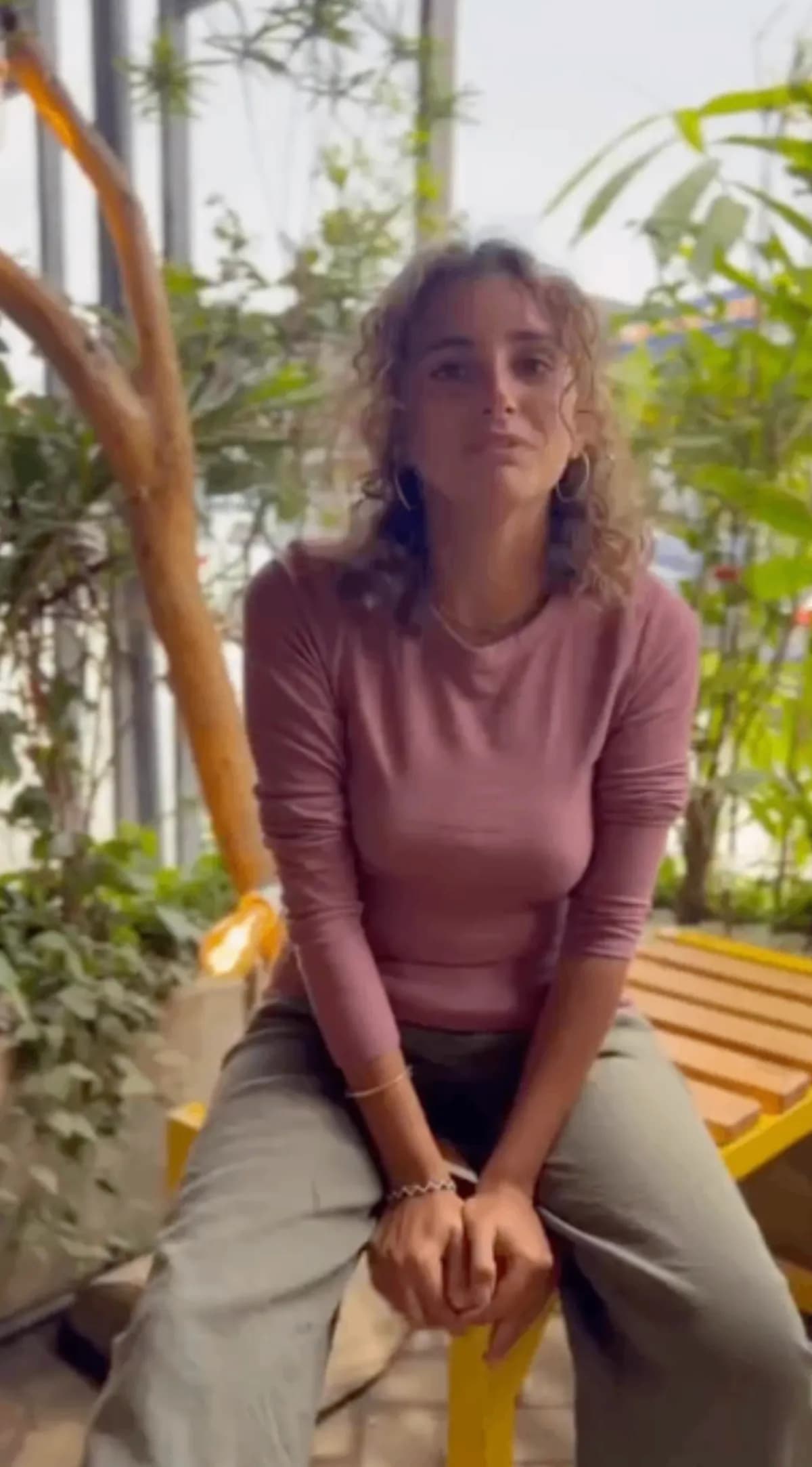 Sara during her experience in Kenya