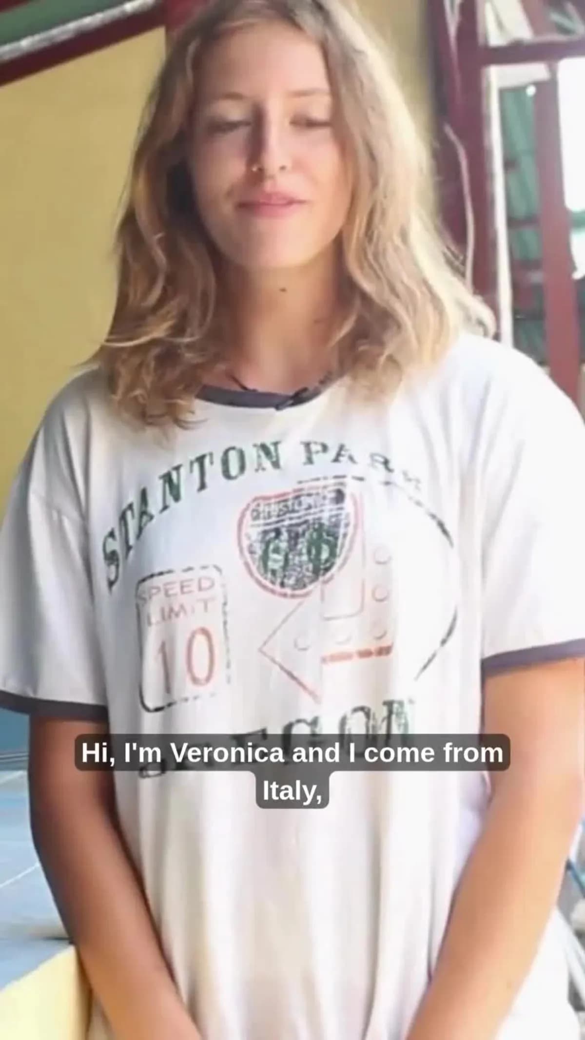 Veronica during her experience in Bali