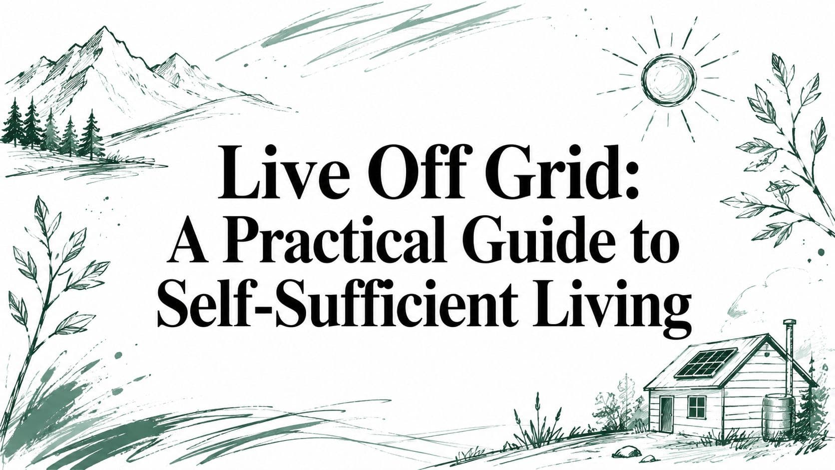 Live Off Grid: A Practical Guide to Self-Sufficient Living