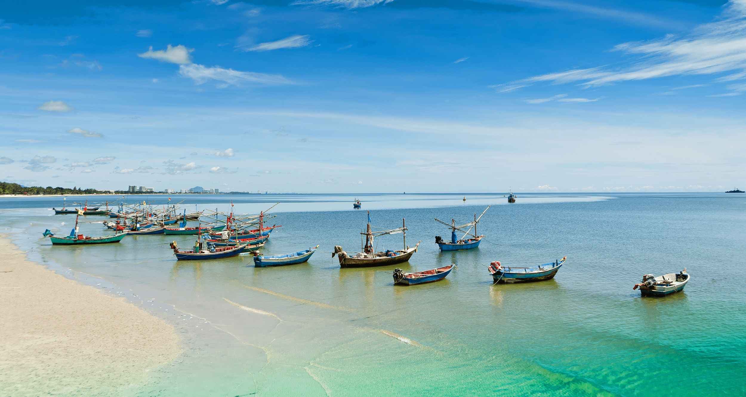 Relaxing on Hua Hin Beach