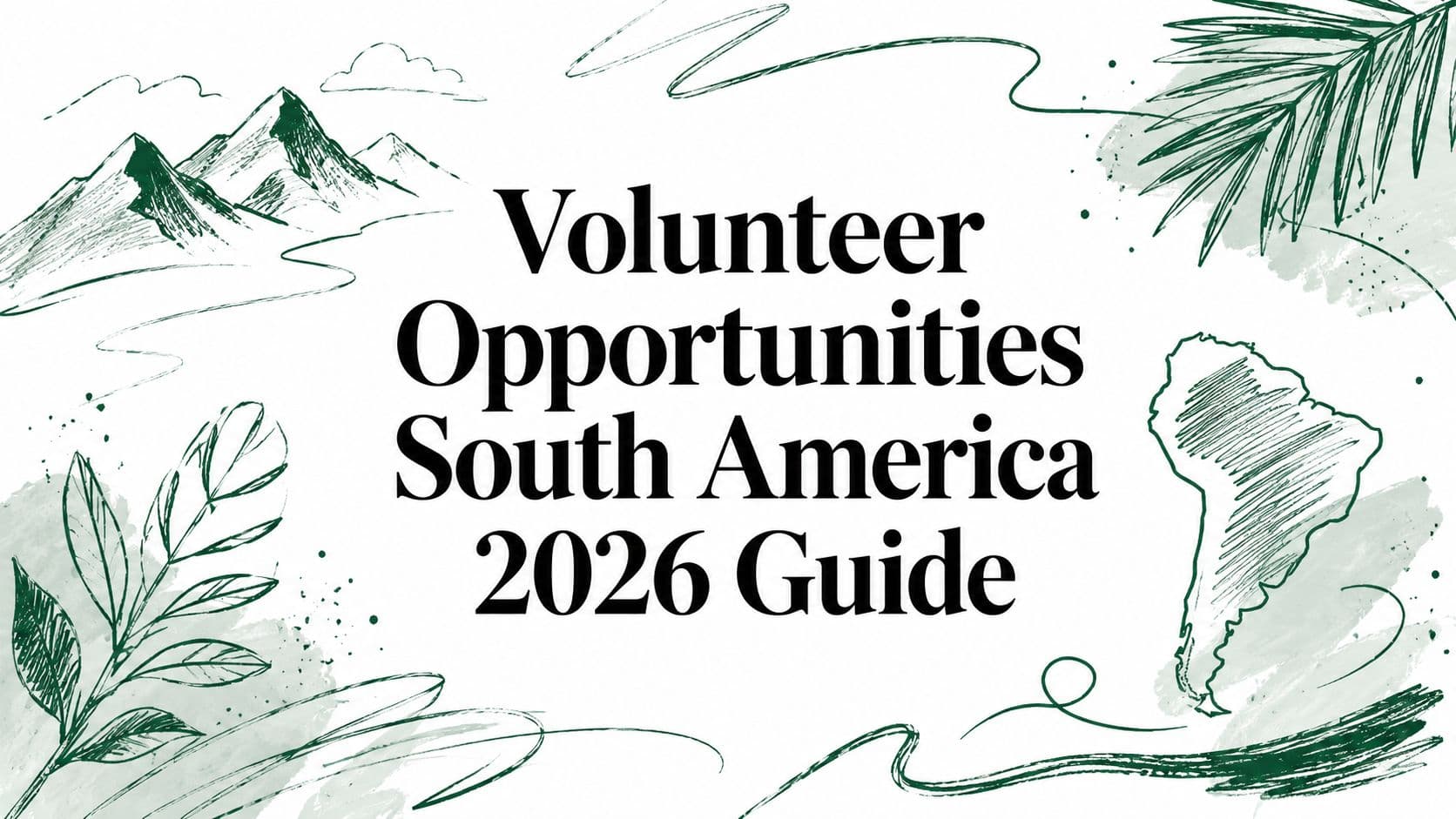 Volunteer Opportunities South America 2026 Guide