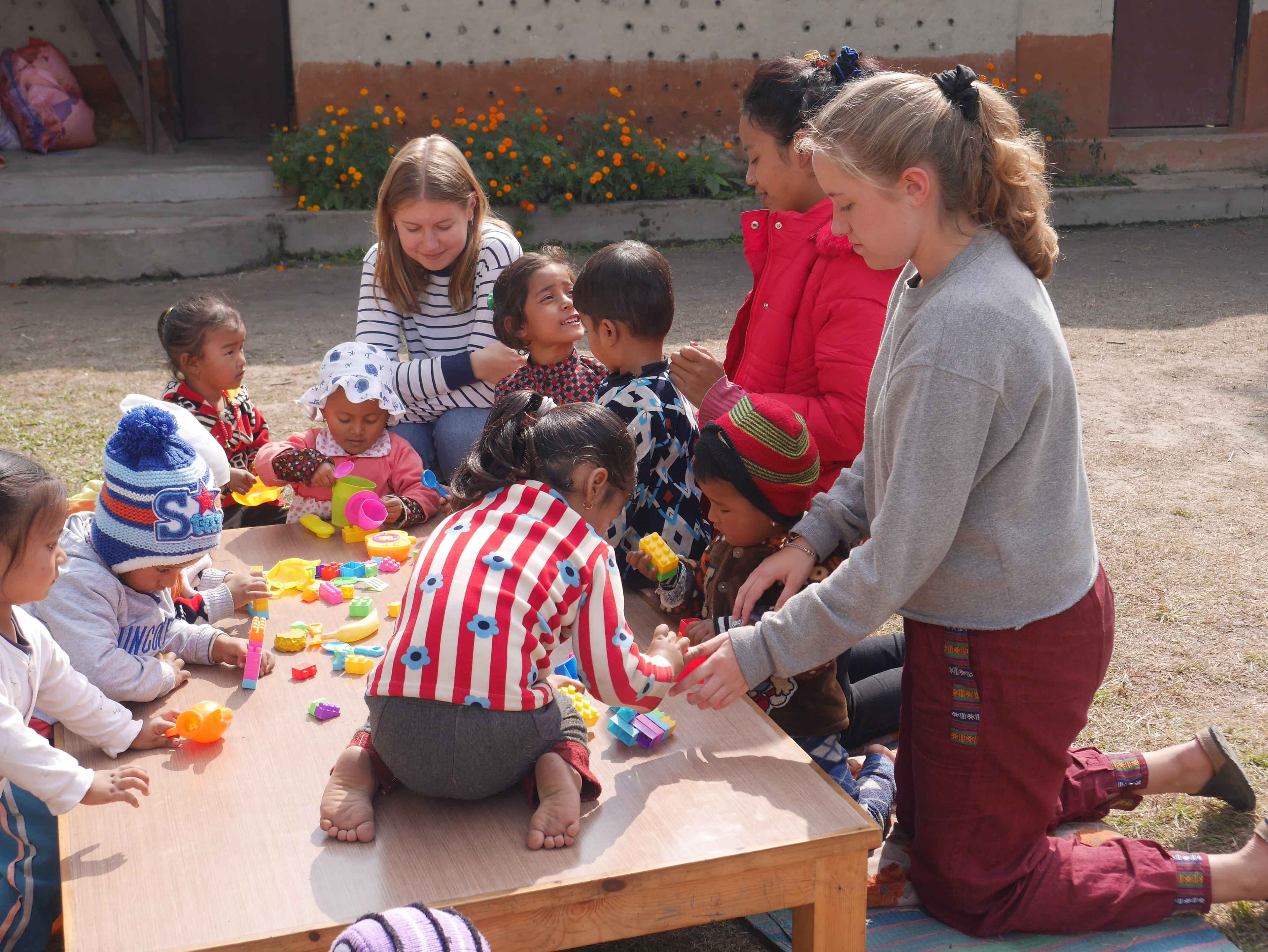 Teaching in a Kindergarten in Kathmandu